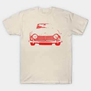 Triumph TR4A 1960s British classic car monoblock red T-Shirt